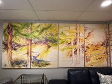 Load image into Gallery viewer, 255.5&quot;L x 60.25&quot;H (36.5&quot;L ea) The Seasons Original Painting Series by Helen B Beck
