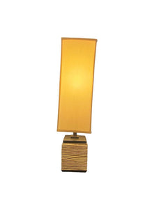 31" Textered Square Base Square Shade Lamp