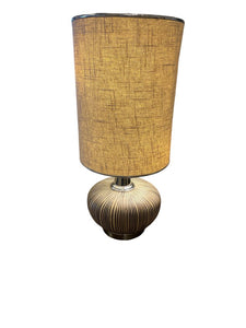 26" Allison K West Sahara Textured Base Table Lamp w/ Glistening Shade