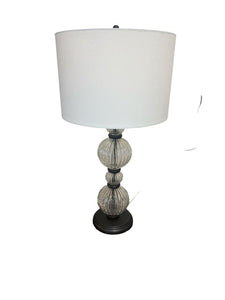 28" Ribbed Glass 4 Tier Pottery Barn Lamp