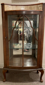 23"W x 12"D x 46"H Vintage Glass Front Vitrine From Scotland