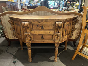 55"W x 23"D x 35.5"H Antique Sideboard