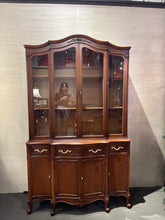 Load image into Gallery viewer, 76.5&quot;H x 46&quot;W x 16.5&quot; Grand Millennial/ French Provincial China Cabinet
