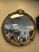 Load image into Gallery viewer, 37&quot; Dia. Gold Leaf Mirror
