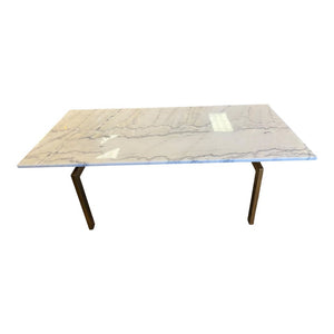 24" x 48" 15.5" H Nuevo Sussur Marble Coffee Table