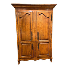 Load image into Gallery viewer, 85.5&quot;H x 60&quot;W x 29&quot;D French Country Armoire w/ Pocket Style Doors from Conley Interiors

