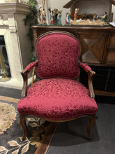 Load image into Gallery viewer, 36&quot;H x 26&quot;W x 19&quot;D Antique Accent Chair w/ Custom Upholstery
