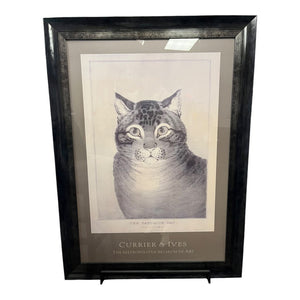 31" x 43" Custom Frame Print of "Favorite Cat"