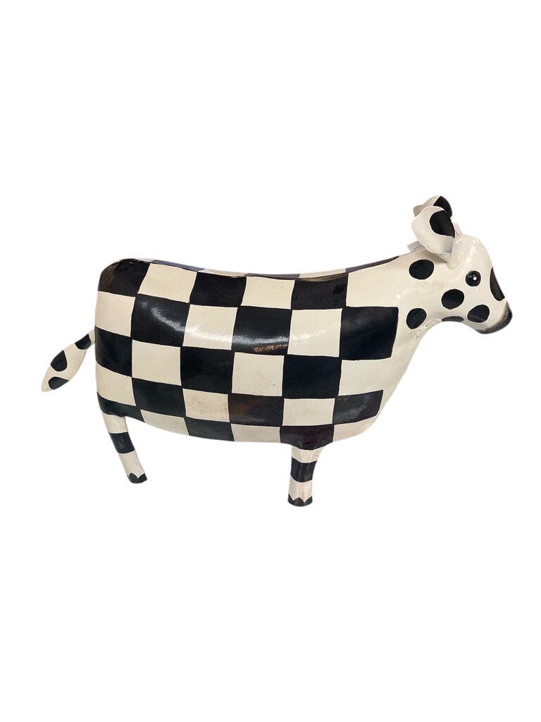 MacKenzie Childs NEW Checker Dot Large Cow