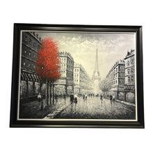 Load image into Gallery viewer, 55&quot; x 43.5&quot; A Rainy Day in Paris Painting w/ Artists Signature
