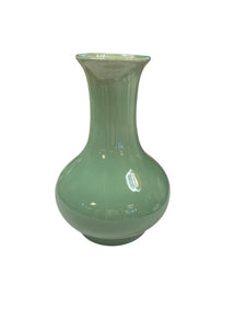 12.25" H Green Ceramic Vase