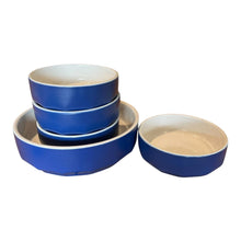 Load image into Gallery viewer, Vera Mikasa Indigo Blue 8 Cereal Bowls &amp; 1 Serving Bowl

