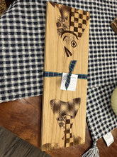 Load image into Gallery viewer, 18&quot; x 6&quot; NEW MacKenzie Childs Oak Fish Serving Board
