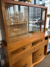 Load image into Gallery viewer, 62&quot;H x 48&quot;L x 19&quot;D MCM Wooden Hutch
