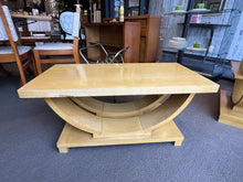 Load image into Gallery viewer, 36&quot;Lx 18&quot;D x 17&quot;H Art Deco Gilbert Rohde for Brown Saltman Style Coffee Table Imperfect
