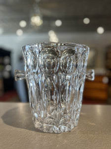 8.5" Vintage Pressed Glass Ice Bucket