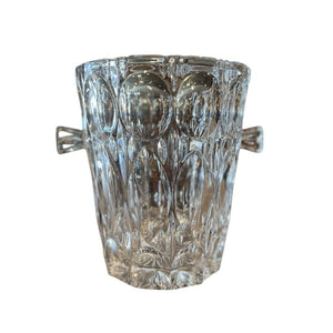 8.5" Vintage Pressed Glass Ice Bucket