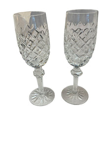 4.5" Pair of Waterford Powerscout Clear Liquor Glasses