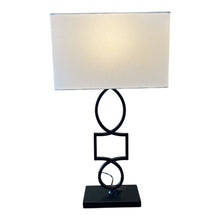 Load image into Gallery viewer, 28&quot; Coaster Leorio Black Lamp w/ White Shade
