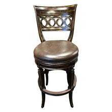 Load image into Gallery viewer, 46&quot;H x 20&quot;W x 23.5&quot;D Ambrella Home Collection Rochelle Swivel Bar Stool from the Kittinger Gallery Set of 3
