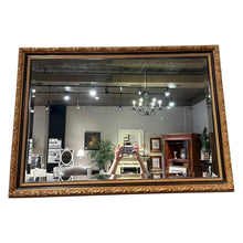 Load image into Gallery viewer, 41&quot; x 29&quot; Black &amp; Gilt Ornate Framed Mirror

