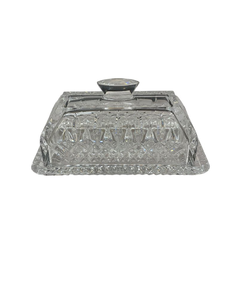 Waterford Crystal Lismore Covered Butter Dish