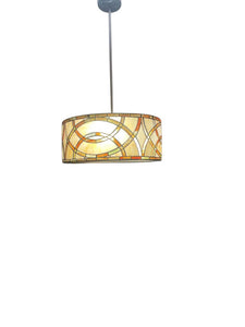 20" Dia. Robert Lewis Tiffany Style Pendant Chandelier