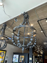Load image into Gallery viewer, 48&quot;L x 24&quot;Dia Bobo Intriguing Objects Iron Bead Chandelier.
