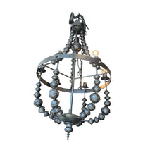 Load image into Gallery viewer, 48&quot;L x 24&quot;Dia Bobo Intriguing Objects Iron Bead Chandelier.
