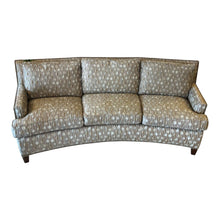 Load image into Gallery viewer, 104&quot; L x 43&quot; D Huntington House Curved Sofa w/ Nail Head Trim, Custom Fabric
