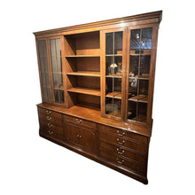 Load image into Gallery viewer, 91&quot;L x 89.5&quot;H x 19&quot;D Kittinger Executive Credenza Bookcase
