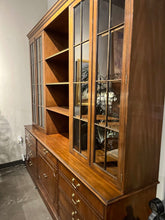 Load image into Gallery viewer, 91&quot;L x 89.5&quot;H x 19&quot;D Kittinger Executive Credenza Bookcase

