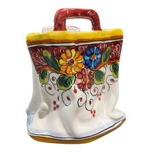 Load image into Gallery viewer, 5.5&quot; Taormina Italian Ceramic Bag/ Utensil Holder

