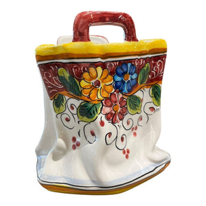 5.5" Taormina Italian Ceramic Bag/ Utensil Holder