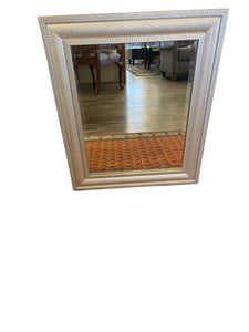 25.5" x 21" Silver Textrued Beveled Mirror