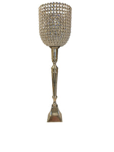 31" Silver Glam Candle Holder/ Vase