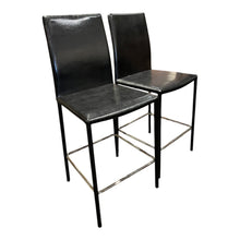 Load image into Gallery viewer, 42.5&quot;H x 17&quot;D x 18&quot;W Black Bar Stool Pair
