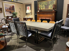 Load image into Gallery viewer, 8&#39;L x 44&quot;W x 30&quot;H Bernhardt Dining Table w/ 6 Chairs &amp; 1 Leaf
