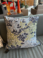 Load image into Gallery viewer, William Morris Blue Green Floral Pillow
