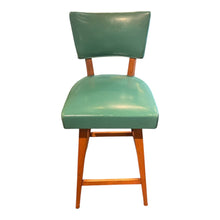 Load image into Gallery viewer, 35&quot;H x 15&quot;W x 16&quot;D Retro Turqoise Counter Stool
