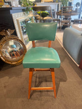 Load image into Gallery viewer, 35&quot;H x 15&quot;W x 16&quot;D Retro Turqoise Counter Stool
