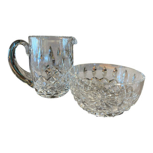 4" Waterford Crystal Lismore Cream & Sugar Set
