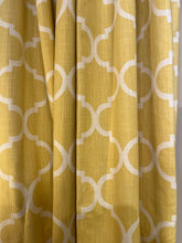 Load image into Gallery viewer, 82&quot;L x 74&quot;W Pair of Custom Yellow Dapes
