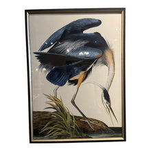 Load image into Gallery viewer, 25.5&quot; x 34.5&quot; POTTERY BARN Blue Heron Wall Art
