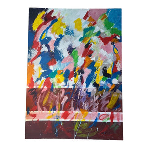 54.75" x 40" Large Abstract Painting By Ellen S. Comerford Signed