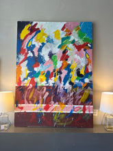 Load image into Gallery viewer, 54.75&quot; x 40&quot; Large Abstract Painting By Ellen S. Comerford Signed
