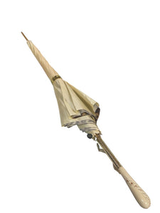 (NEW) Pasotti Ivory & Gold Umbrella