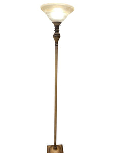 72" Brushed Brass Floor Lamp