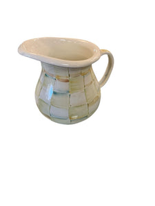 4" MacKenzie Childs Parchment Paper Creamer