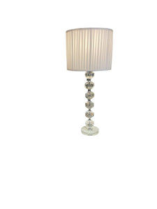 31" Crystal Ball Base Table Lamp w/ Pleated Shade ( 2 available)